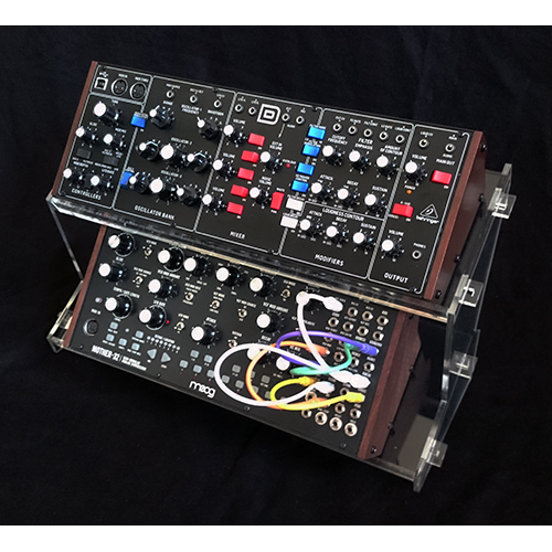 Acrylic Synth Stand Type1 2Tier for Volca/Boutique/Moog Mother/Model D
